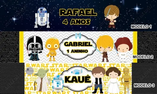 Kit Lápis com Borracha Personalizada Star Wars