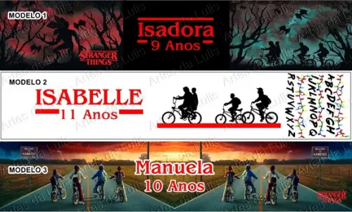 Kit Lápis com Borracha Personalizada Stranger Things