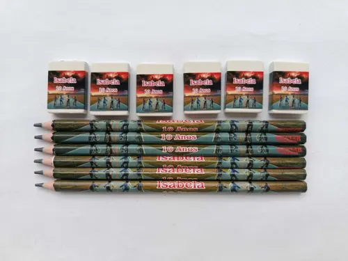 Kit Lápis com Borracha Personalizada Stranger Things