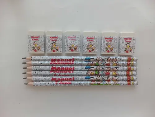 Kit Lápis com Borracha Turma da Mônica