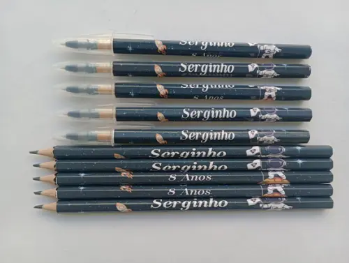 Kit Lápis com Caneta Personalizada Astronauta