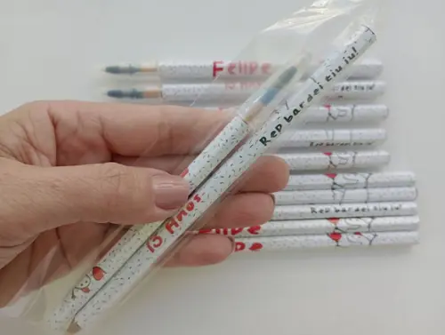 Kit Lápis com Caneta Personalizada