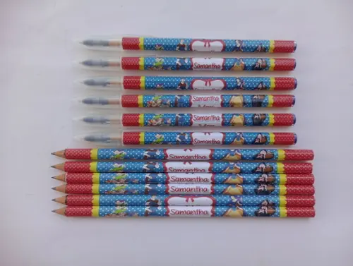 Kit Lápis com Caneta Personalizada Branca de Neve