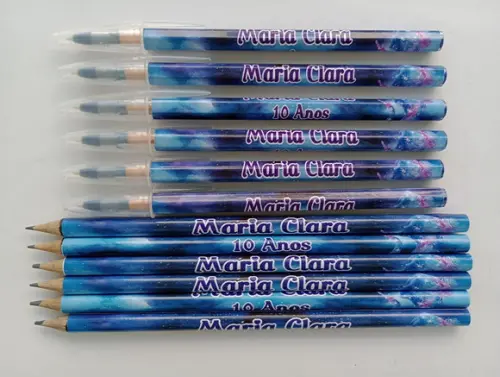 Kit Lápis com Caneta Personalizada Galaxia
