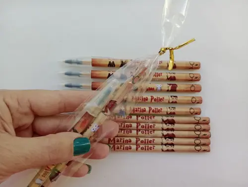 Kit Lápis com Caneta Personalizada Harry Potter