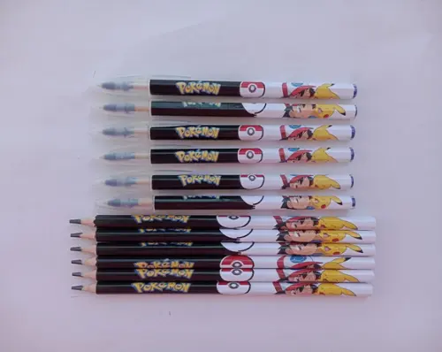 Kit Lápis com Caneta Personalizada Pokémon
