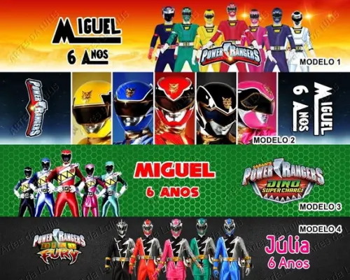 Kit Lápis com Caneta Power Rangers