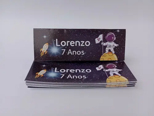 Lapela 10 x 3,5cm + Saquinho Celofane Astronauta