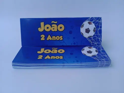 Lapela 10 x 3,5cm + Saquinho Celofane Futebol