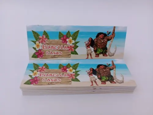 Lapela 10 x 3,5cm + Saquinho Celofane Moana