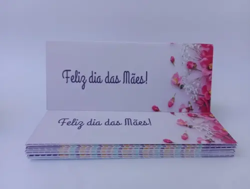 Lapela 10x3,5cm Dia das Mães + Saquinho Celofane
