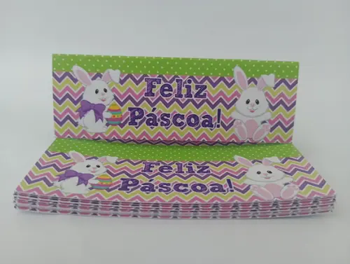 Lapela 10x3,5cm de Páscoa + Saquinho Celofane