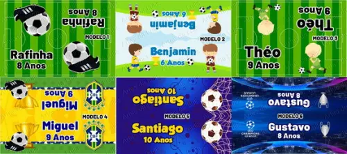 Lapela 12 x 5cm + Saquinho Celofane Futebol