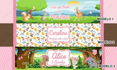 Lápis Bichinhos da Floresta Menina (woodland)
