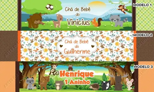 Lápis Bichinhos da Floresta Menino (woodland)
