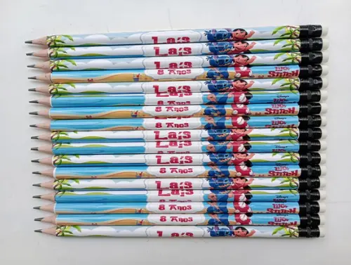 Lápis com Borracha Lilo e Stitch