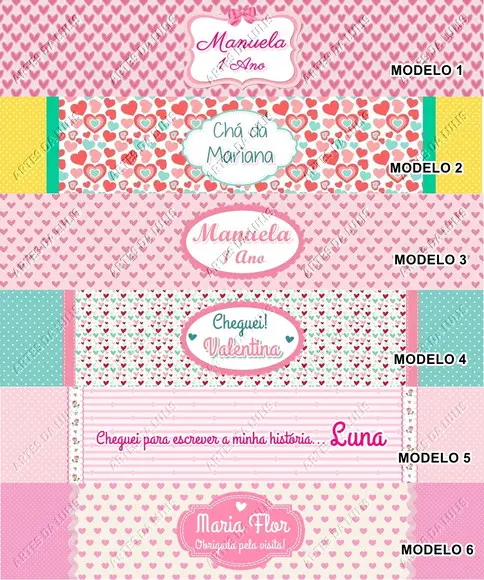 Lápis Corações