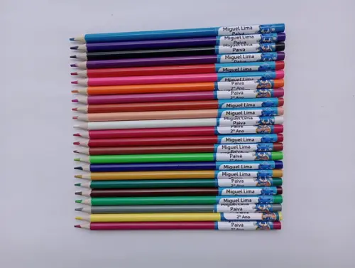 Lápis de Cor Personalizado 24 Cores