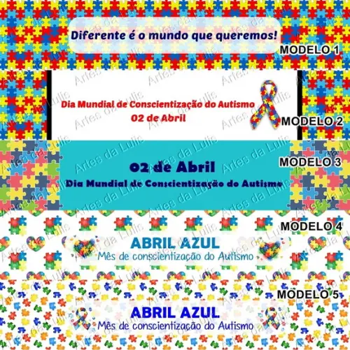 Lápis Dia do Autismo