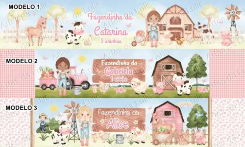 Lápis Fazendinha Aquarela Menina