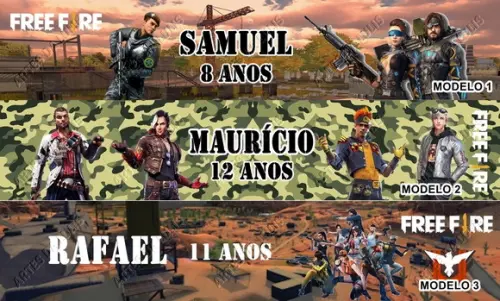 Lápis Free Fire