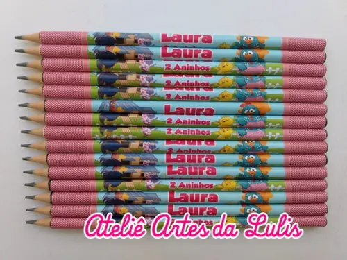 Lápis Galinha Pintadinha Rosa