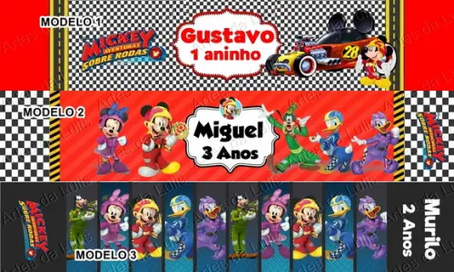 Lápis Mickey Sobre Rodas