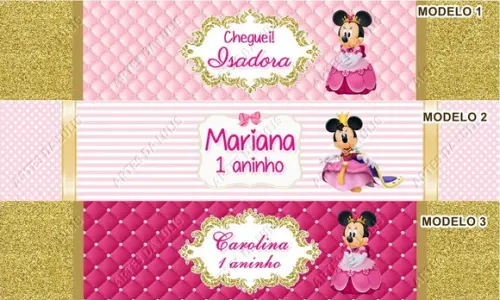 Lápis Minnie Princesa Rosa