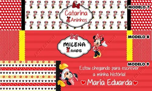 Lápis Minnie Vermelha