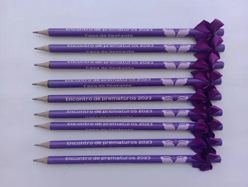 Lápis Novembro Roxo com Lacinho