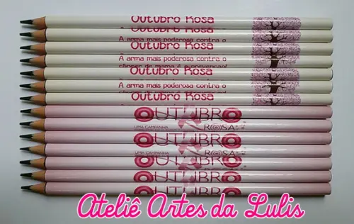 Lápis Outubro Rosa Atacado
