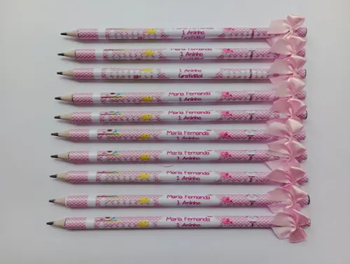 Lápis Personalizado com Lacinho
