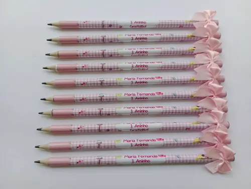 Lápis Personalizado com Lacinho