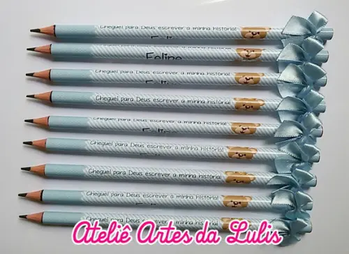 Lápis Personalizado com Lacinho