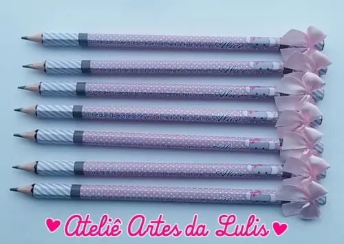 Lápis Personalizado com Lacinho