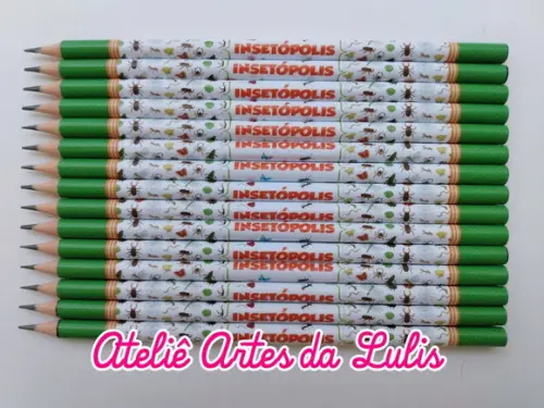 Lápis Personalizado Insetos