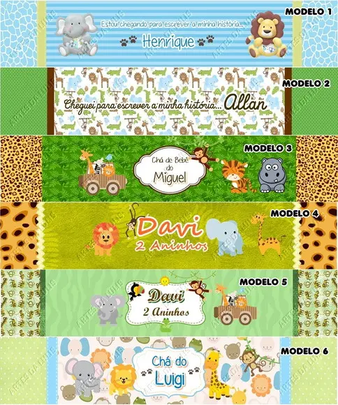 Lápis Personalizado Safari com Tag