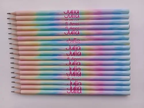 Lápis Personalizado Tie Dye