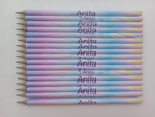 Lápis Personalizado Tie Dye