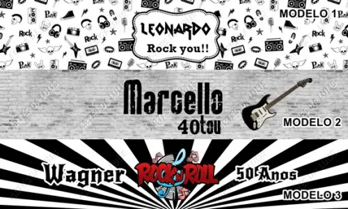 Lápis Rock In Roll