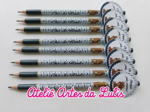 Lápis Ursinho com Tag