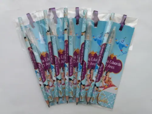 Marcador de Livro + Caneta + Lápis Aladdin