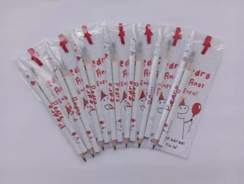 Marcador de Livro + Caneta + Lápis Flork Aniversário
