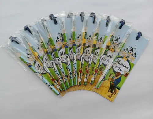 Marcador de Livro + Caneta a Bela e a Fera