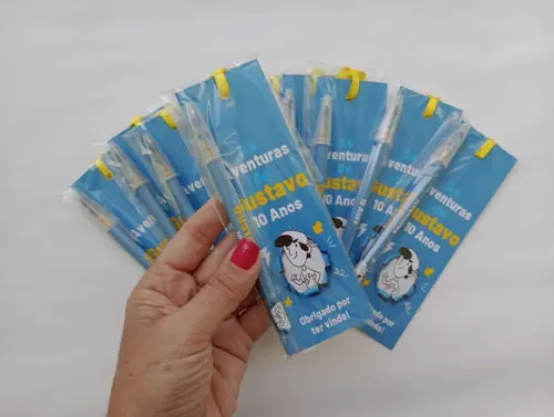Marcador de Livro + Caneta as Aventuras de Mike