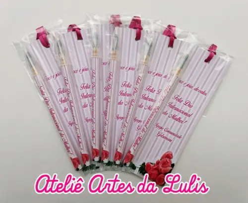 Marcador de Livro + Caneta Dia Internacional da Mulher