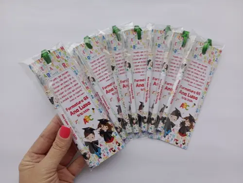 Marcador de Livro + Caneta Formatura Abc