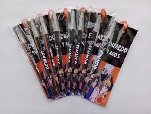 Marcador de Livro + Caneta Naruto