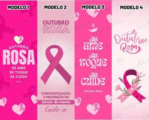 Marcador de Livro + Caneta Outubro Rosa