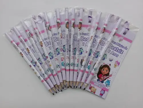 Marcador de Livro + Lápis a Casa Mágica da Gabby